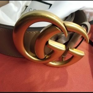 AUTHENTIC GUCCI DUSTY PINK BELT